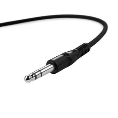 Patch cable set consisting of 6 cables, each 0.3m long, with 6.3mm TRS connectors.