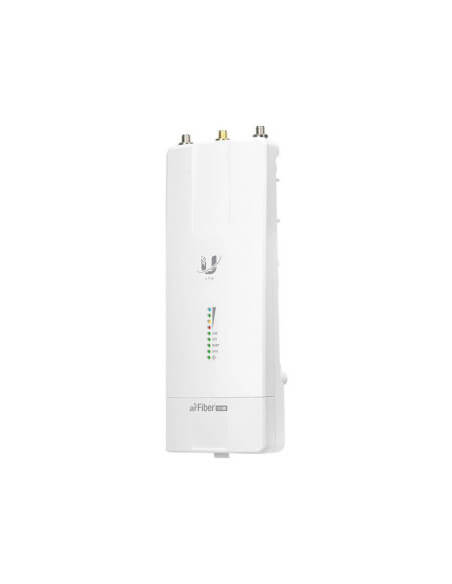 Ubiquiti UISP airFiber 5XHD 5GHz Radio with POE injector, medium view.