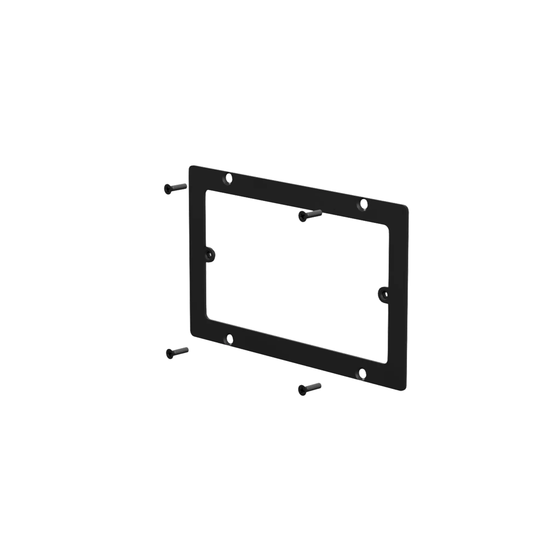AUDAC WB50/AF Adapter Frame designed for 3-gang US standard wall boxes, showcasing its sleek design and functionality.