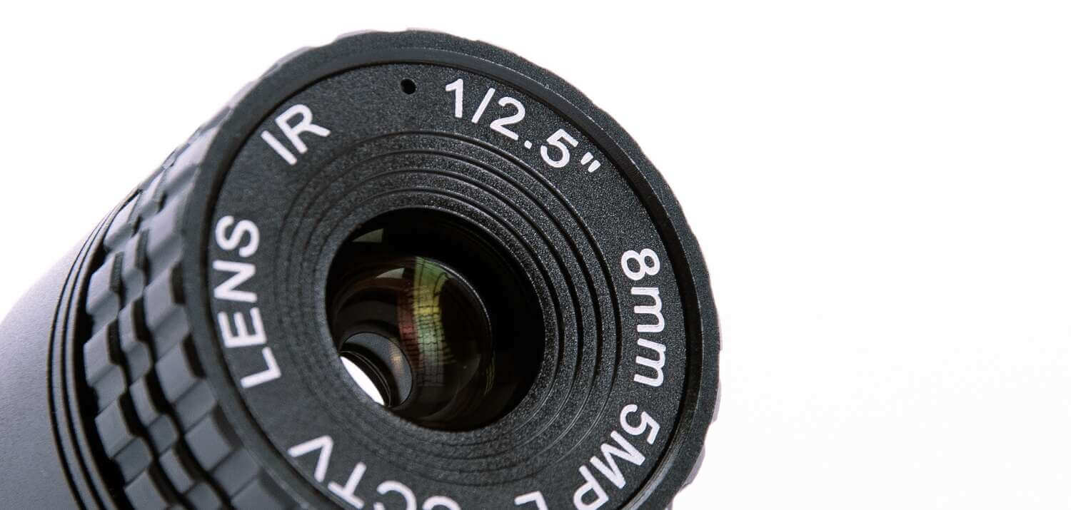 AIDA Imaging CS-8.0F 8mm 5 Mega Pixel CS Mount Lens designed for high performance with HD cameras.