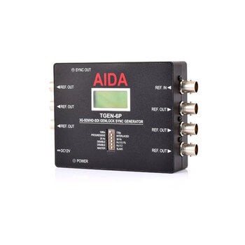 AIDA Imaging SDI to Genlock Converter with Active Loop Out, model GCON-SDI, displayed on a white background.