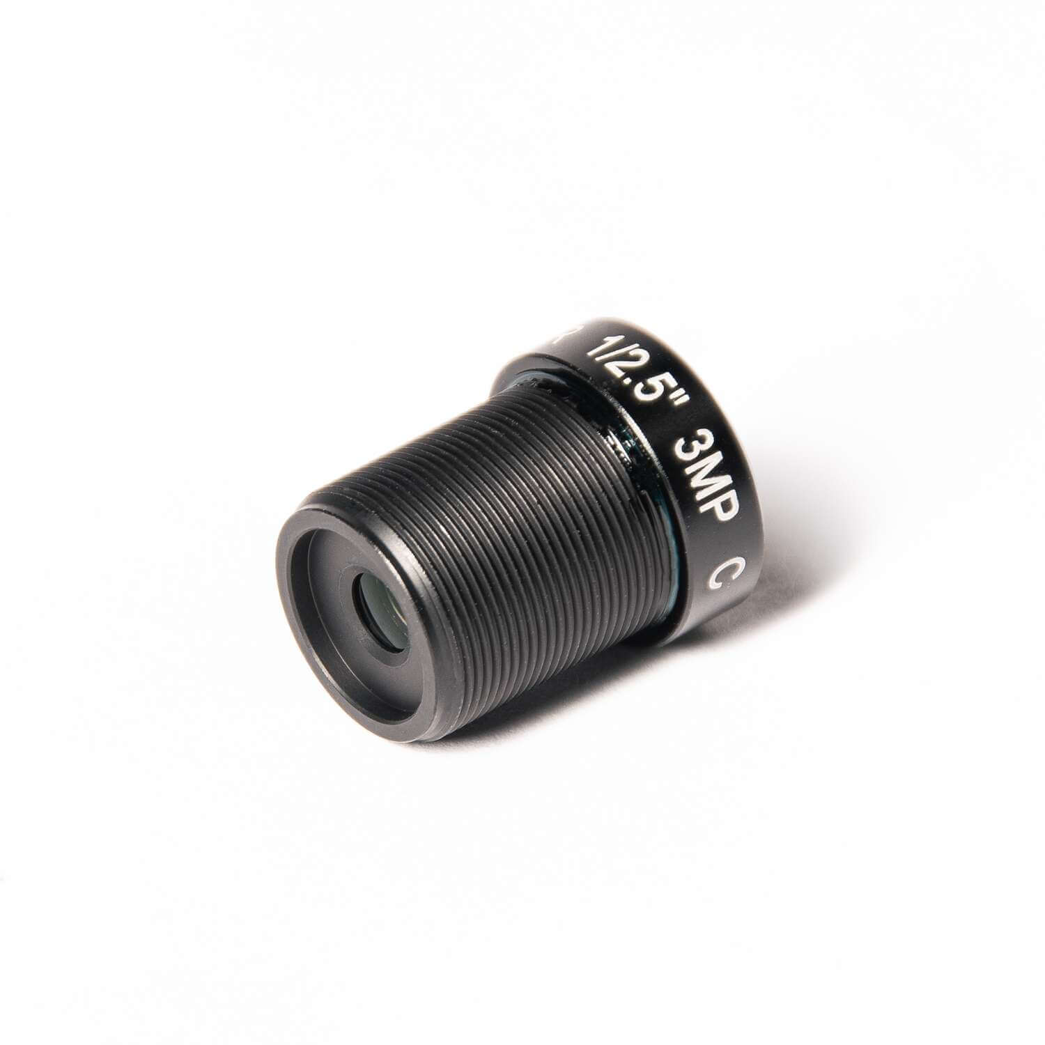 AIDA Imaging 6.0mm HD Megapixel M12 Mount Lens designed for AIDA HD-NDI-MINI, showcasing its compact and high-quality lens design.