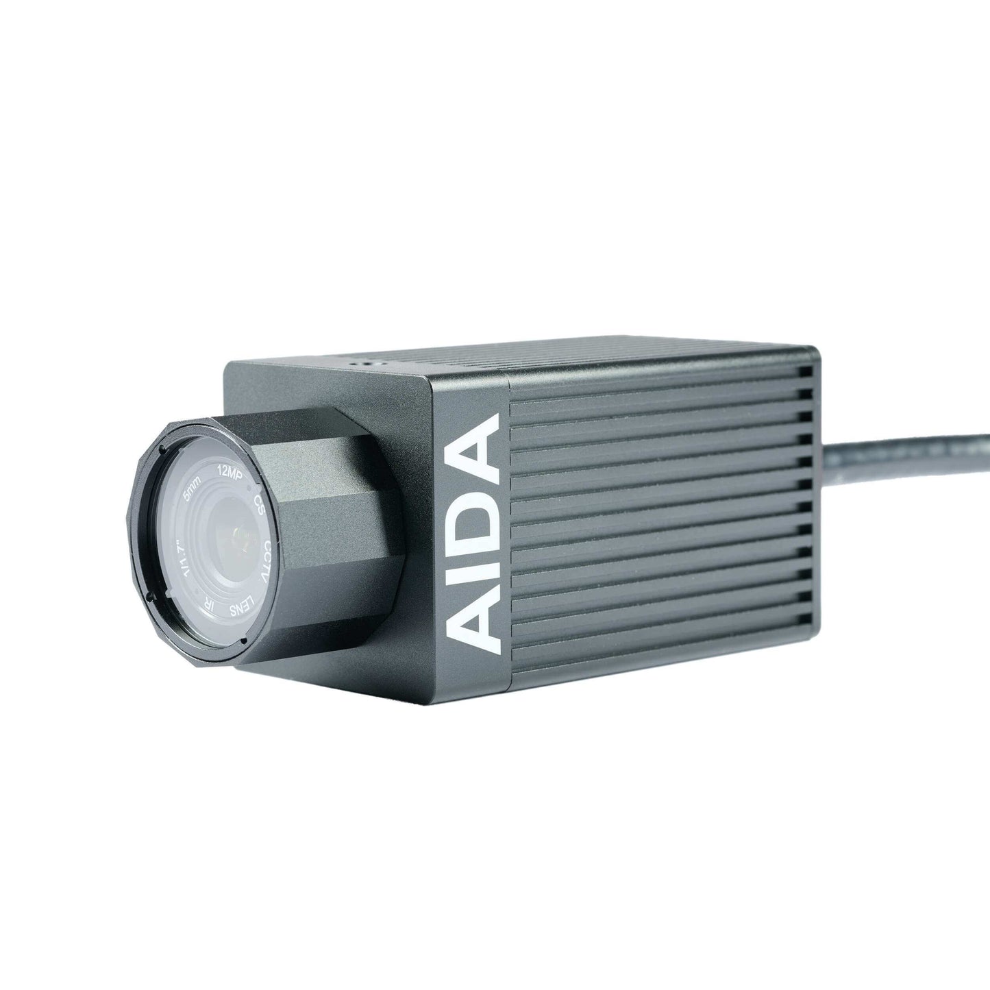 AIDA Imaging UHD 4K/60 NDI |HX3/IP/SRT POE Weatherproof POV Camera with IP67 rating, showcasing its robust design.