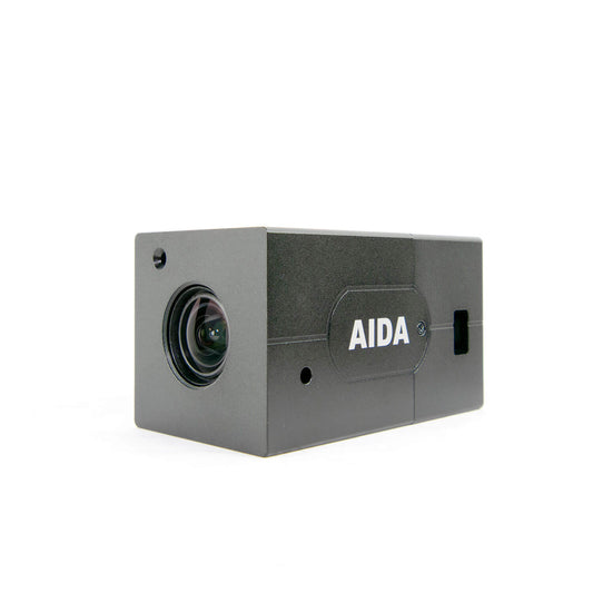 Aida Imaging UHD 4K/30 HDMI 1.4 3X Zoom POV Camera showcasing its compact design and advanced imaging capabilities.