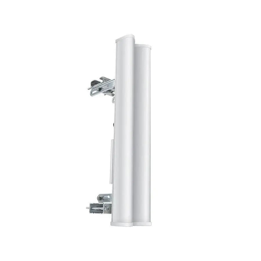 Ubiquiti UISP airMAX 2GHz 15dBi 120° Sector Antenna in a product setup, highlighting its installation and application.