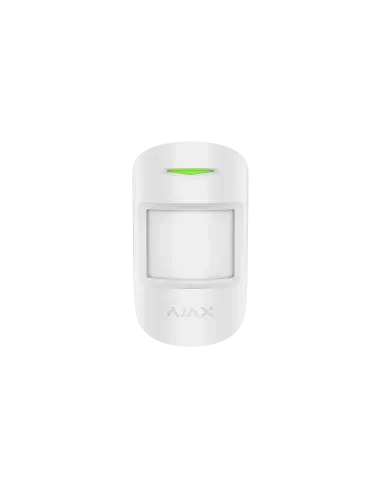 AJAX MotionProtect Plus Indoor Sensor in white, a wireless and pet immune motion detector designed for indoor use.