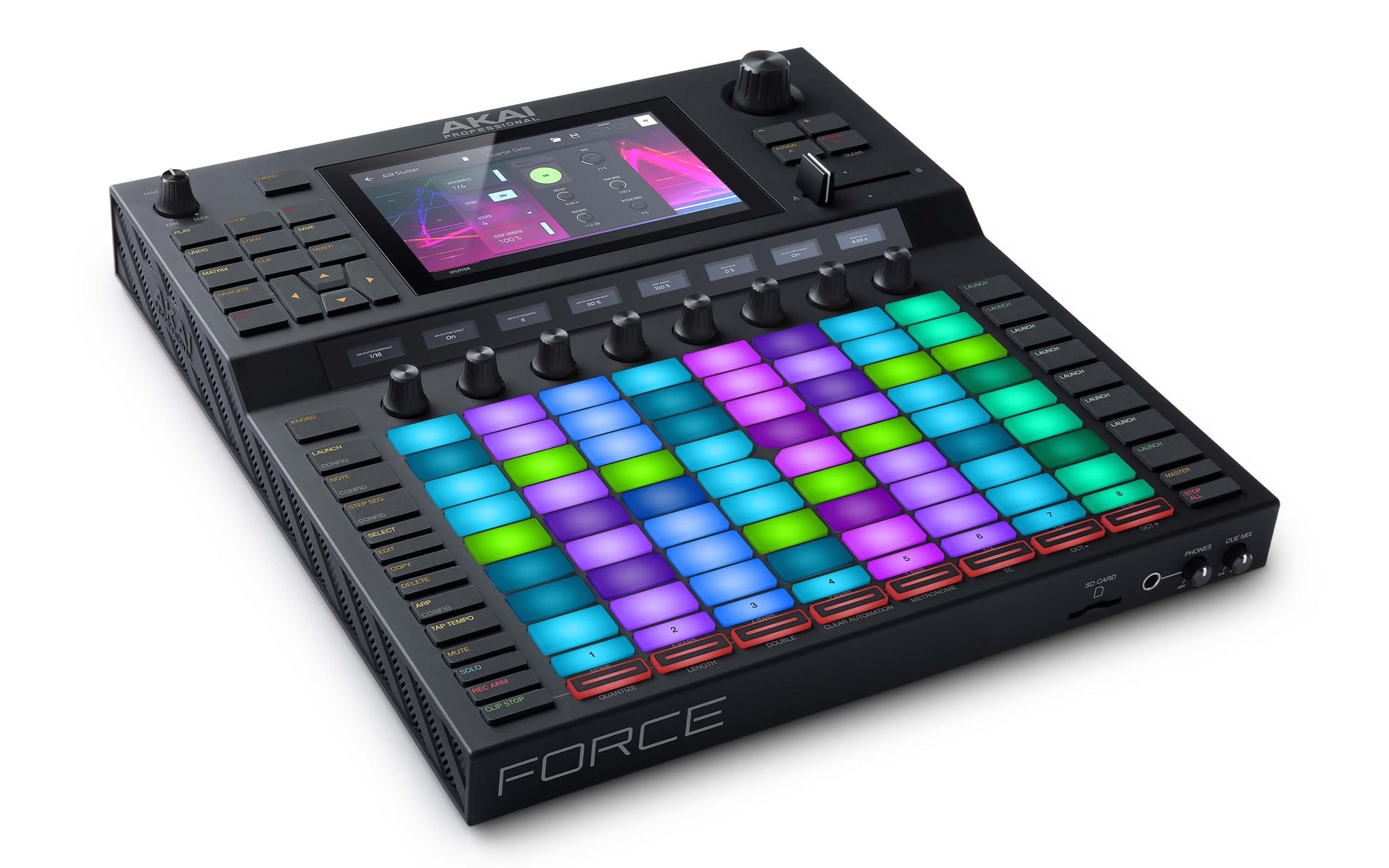 Akai Force standalone music production and performance system displayed at an angle.