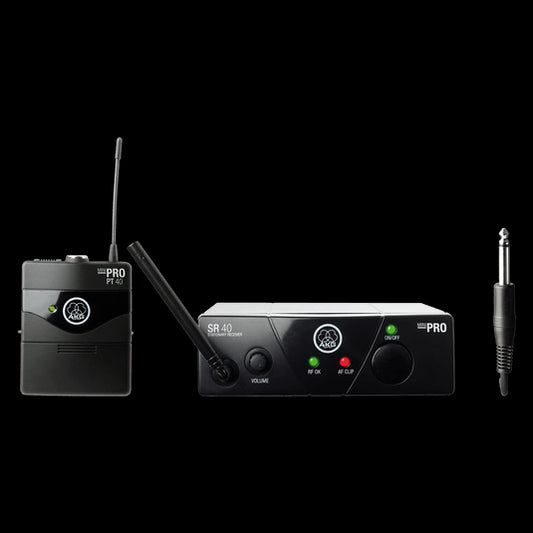 AKG WMS40 Mini Wireless Instrument Set displayed on a white background.
