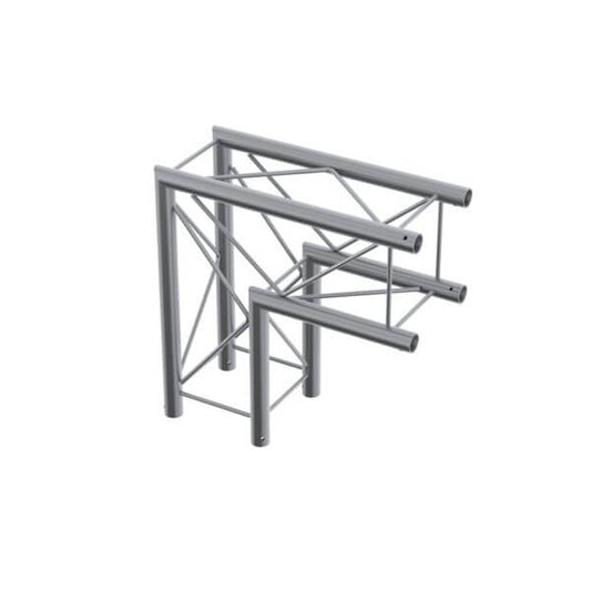 ALUSTAGE W.AL24C21 Quad 220 90 Degree Corner Truss, a lightweight aluminum stage truss system designed for versatile staging solutions.