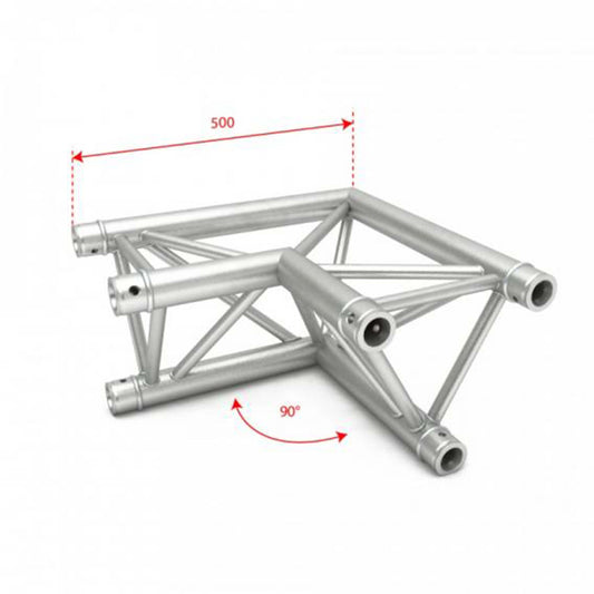 Image of the ALUSTAGE TRIO 290 2 Way 90 Degree Corner Truss Connector, showcasing its design and structure.