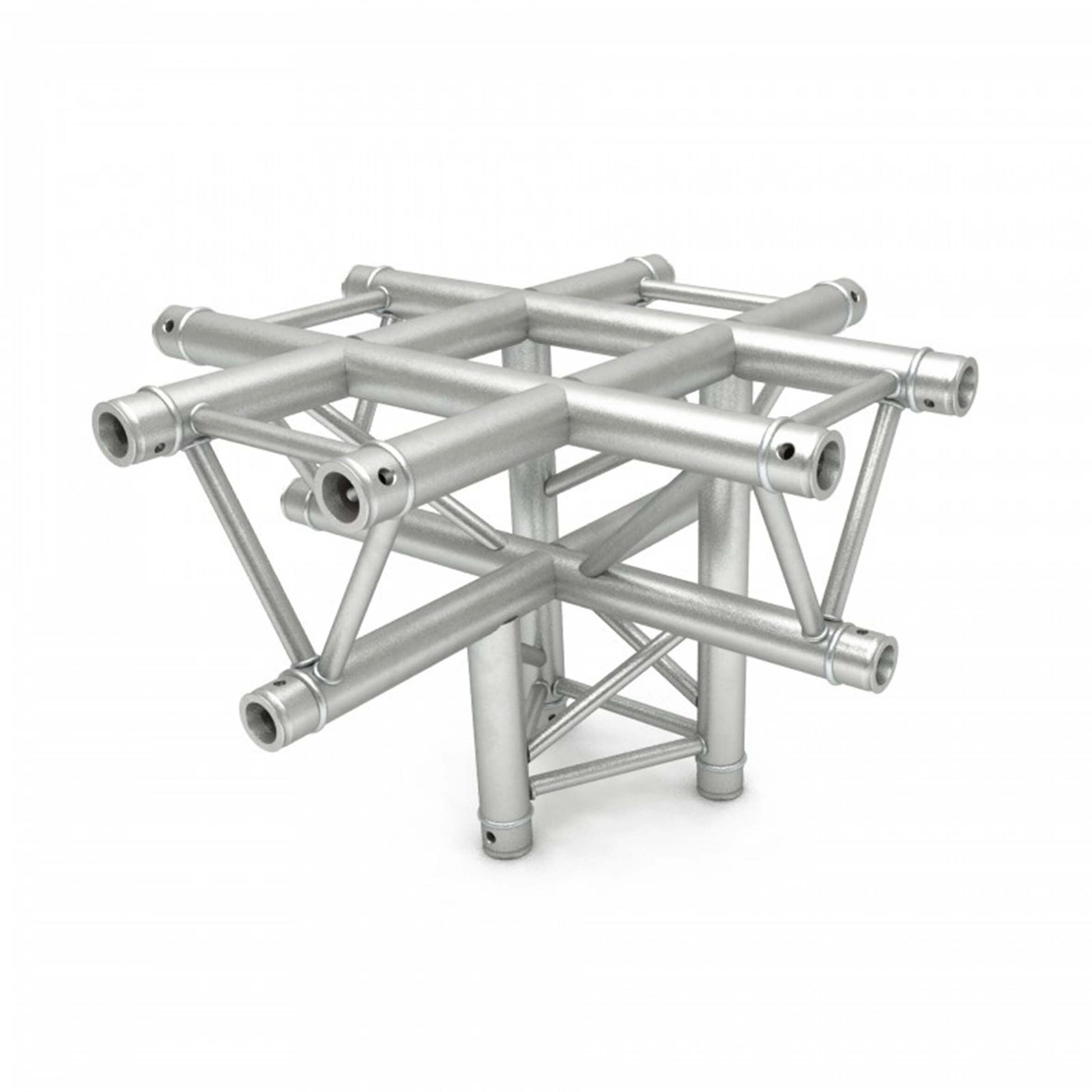 ALUSTAGE TRIO 290 5 Way Center Piece, a durable aluminum trussing component used for stage setups.