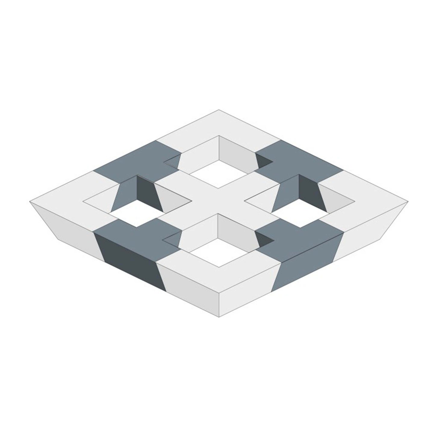 ALUSTAGE W.AL33T36 Trio 290 T-Piece, a professional stage truss connector designed for secure and reliable connections in stage setups.