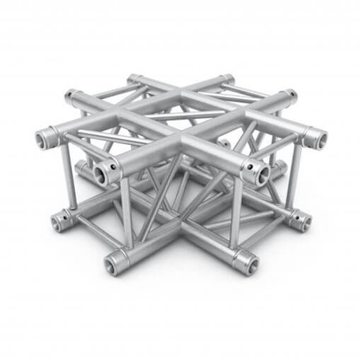 ALUSTAGE QUAD 290 4 Way Cross professional stage truss system showcasing its robust design and versatility.