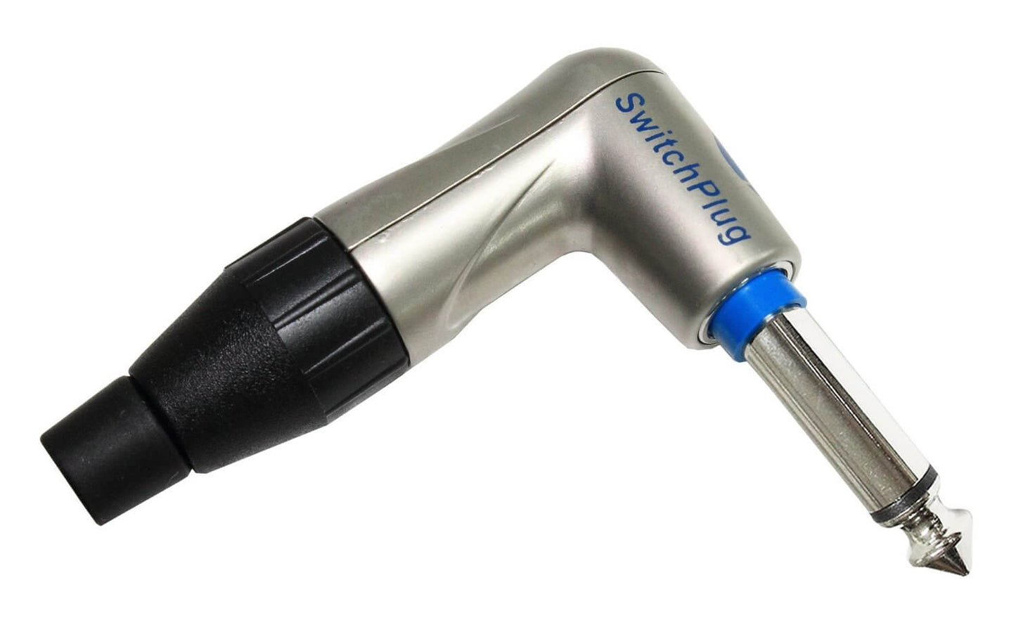 Amphenol TM1RJ 1/4 inch mono phone plug with a right angle design, suitable for audio connections.
