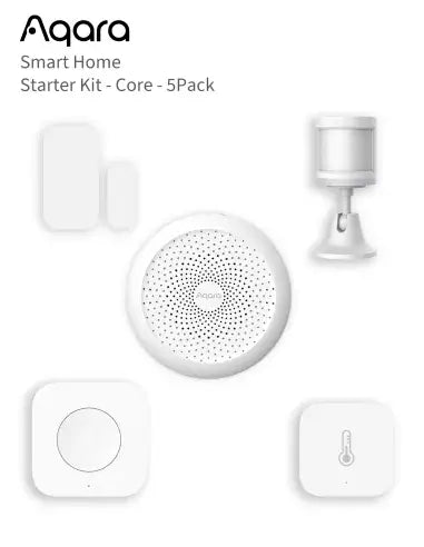 Aqara Smart Home Starter Kit - Core, featuring smart home devices for enhanced automation and control.