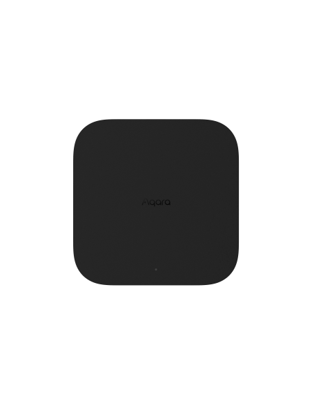 Aqara Hub M3, a multi-protocol hub featuring Matter technology, designed for smart home integration.