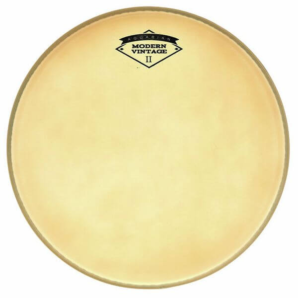 Aquarian 12 inch Modern Vintage II Coated Tom Drum Head, showcasing its premium quality and vintage sound.