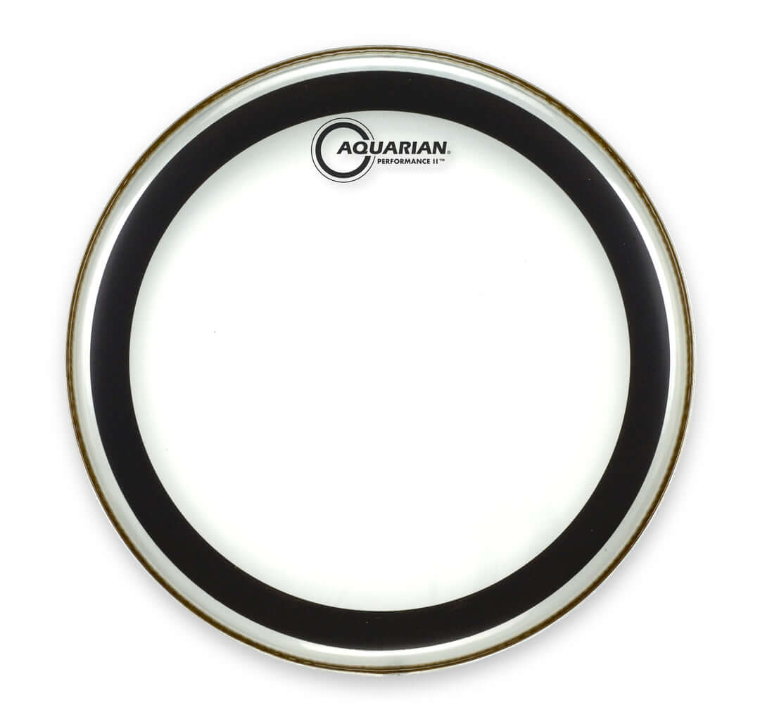 AQUARIAN 16" PERFORMANCE II DRUMHEAD - Clear Two-Ply Drumhead designed for a punchy sound.