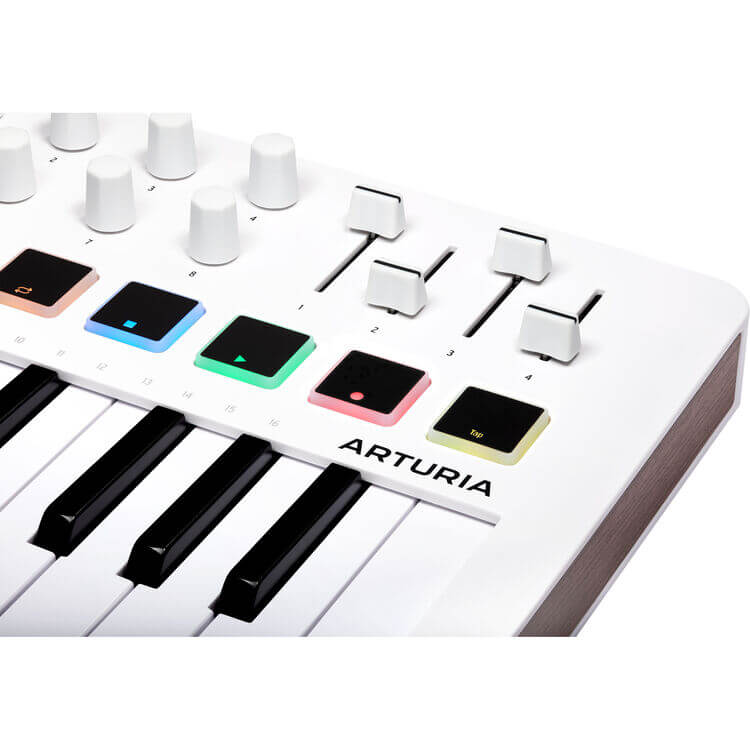 Arturia MiniLab MKIII White - 25-Key USB MIDI Controller for Musicians