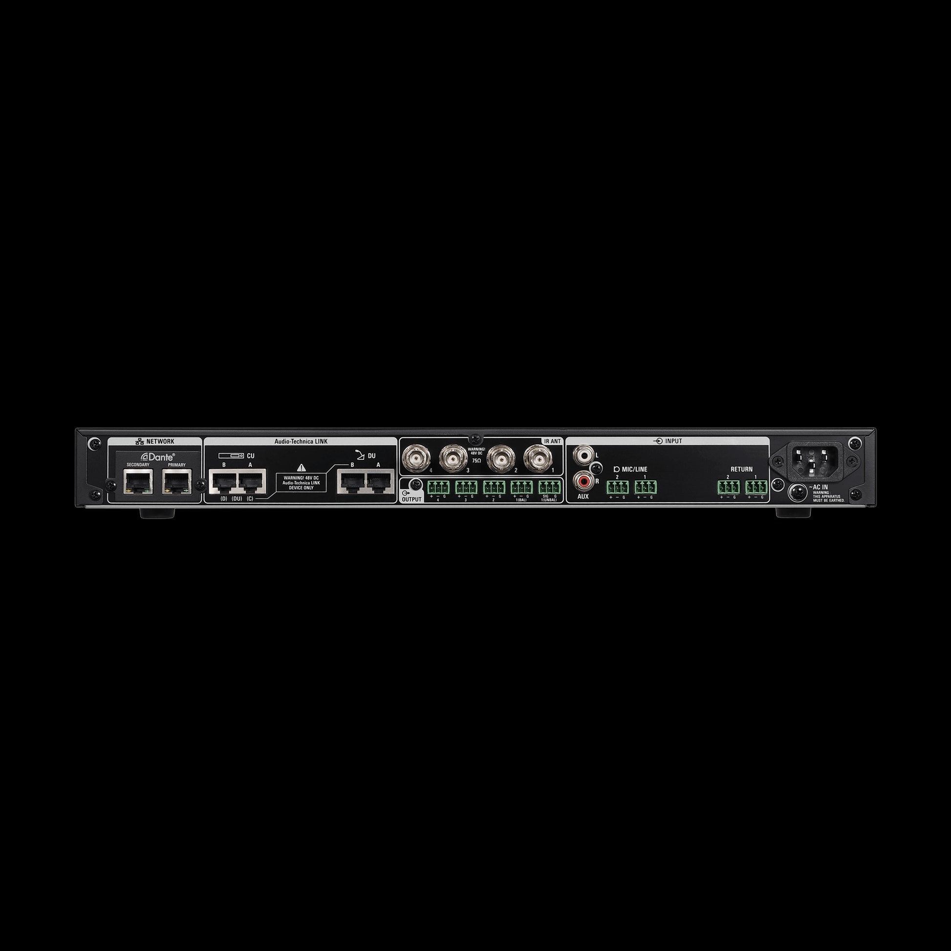 Audio-Technica ATUC-IRCUDAN Infrared Wireless Discussion System Control Unit with Dante Output