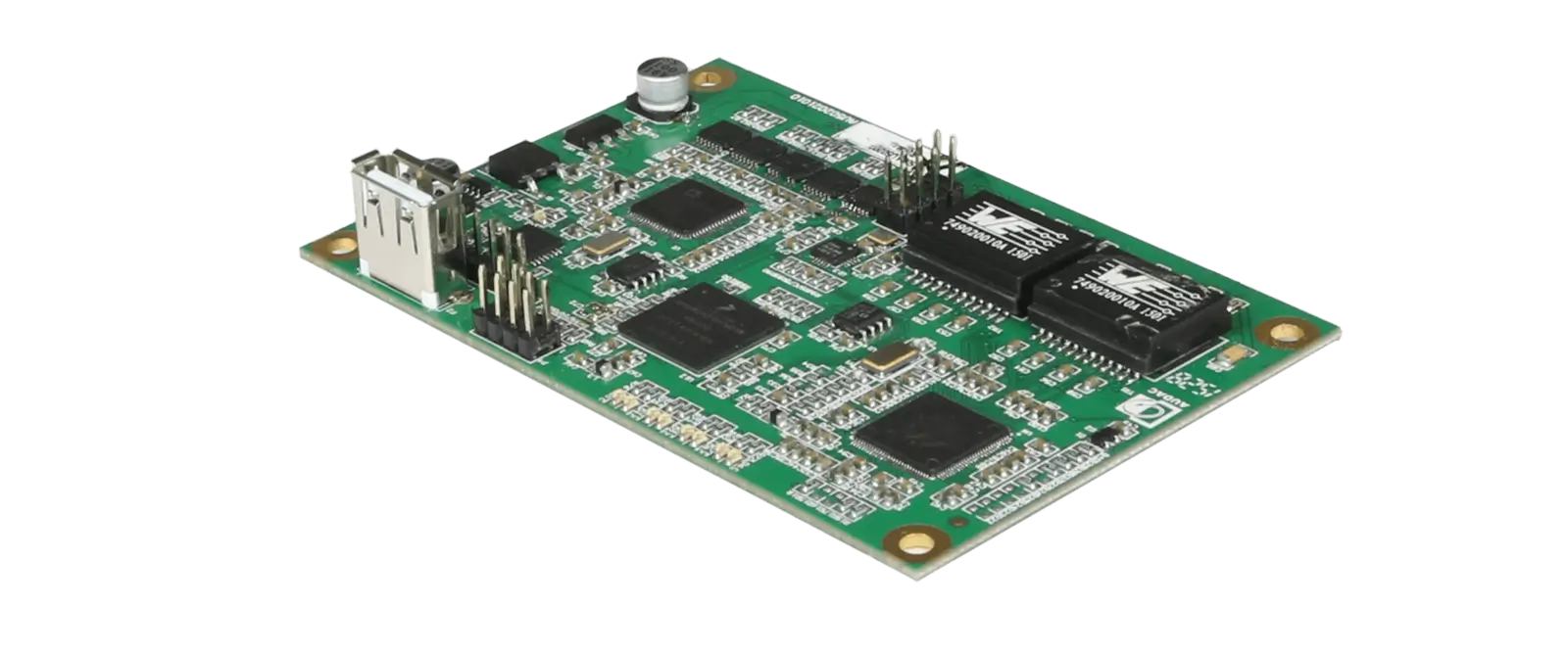 AUDAC ANX44X Dante Audio Network Interface featuring 4 inputs and 4 outputs, designed for high-quality audio networking.