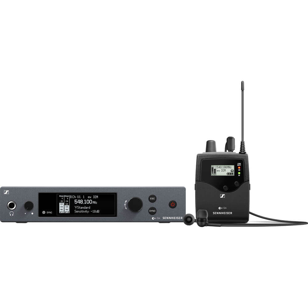 Sennheiser EW IEM G4-C In-Ear Monitoring Set including Evolution Wireless G4 components, suitable for professional audio monitoring.