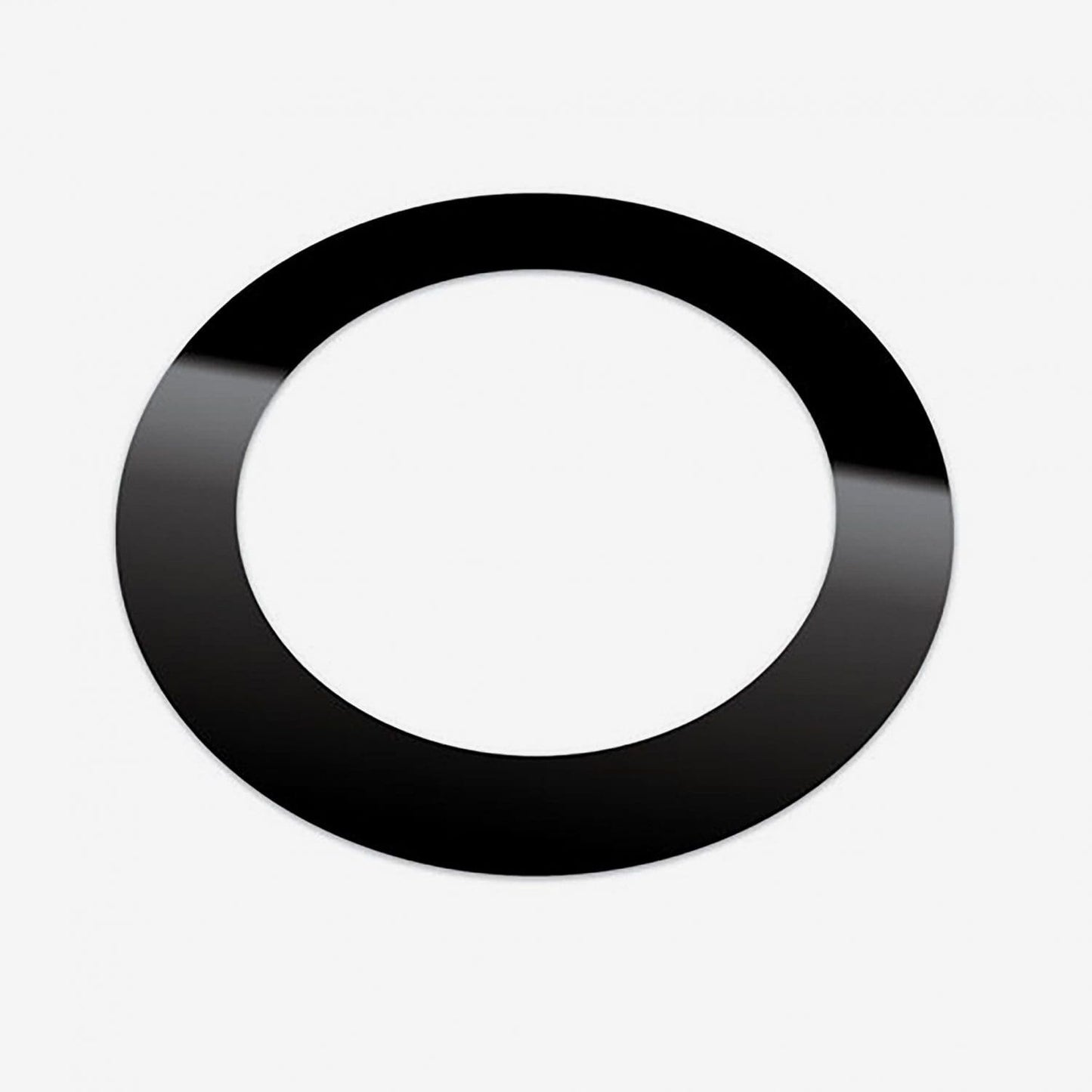 KickPort T-Ring Bass Drum Port Template in black with a 5.25 inch opening, designed for enhancing bass drum sound.