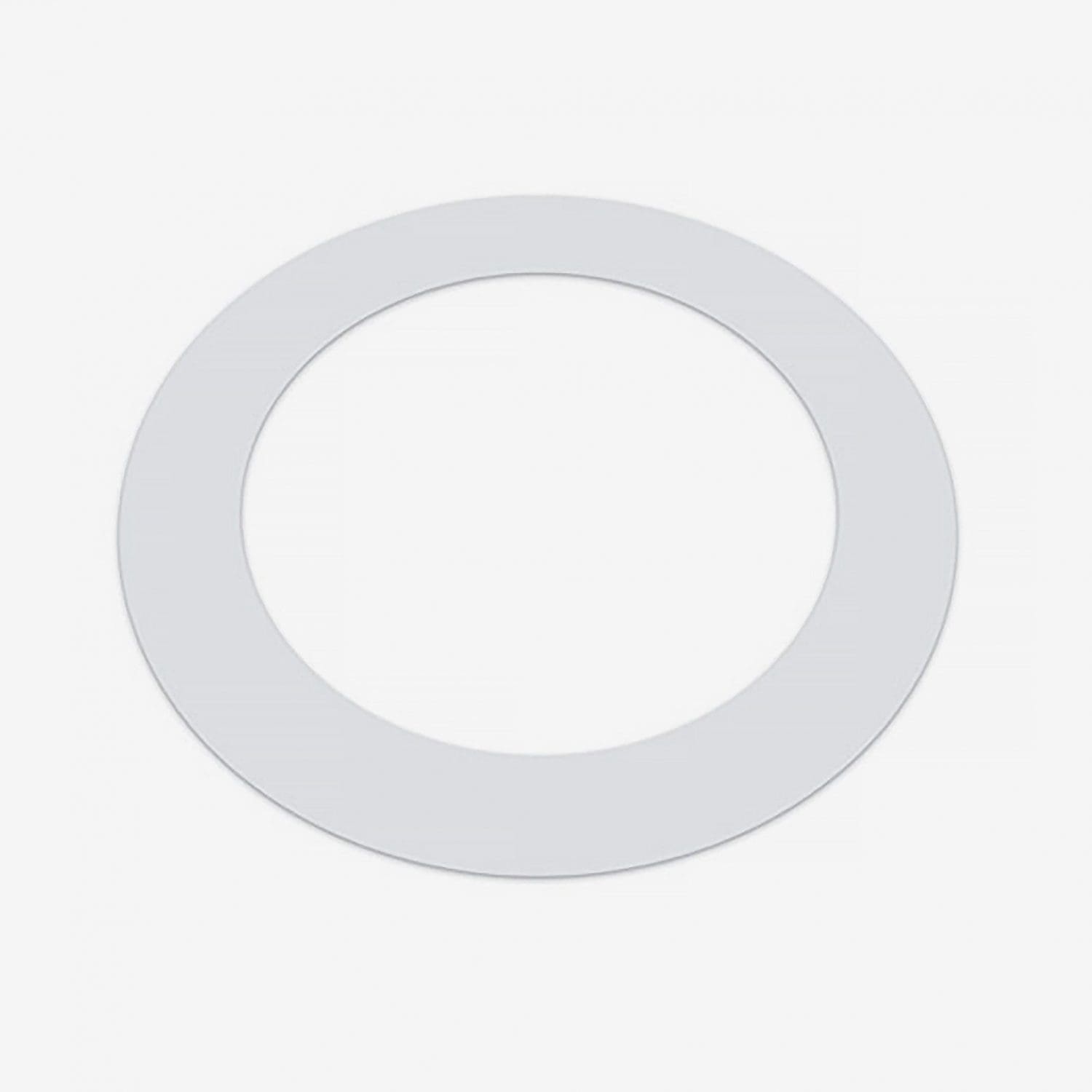 KickPort BIG BANG T-Ring Bass Drum Port Template in white color with a 5.25 inch opening, designed for enhancing bass drum sound.