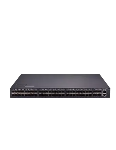 BDC 48-Port SFP+ Managed Switch with multiple network ports for high-speed connectivity.