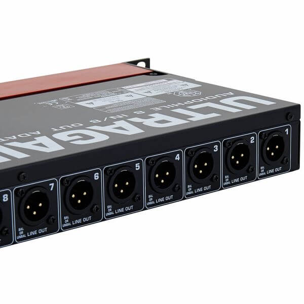Behringer ADA8200 8-Channel ADAT Audio Interface for seamless audio expansion with multiple input options.