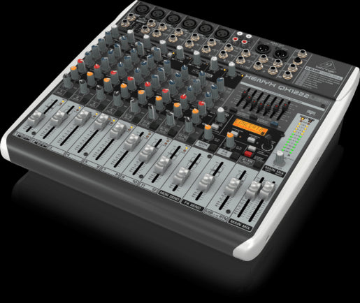 Behringer QX1222USB Mixer with multiple channels and USB connectivity