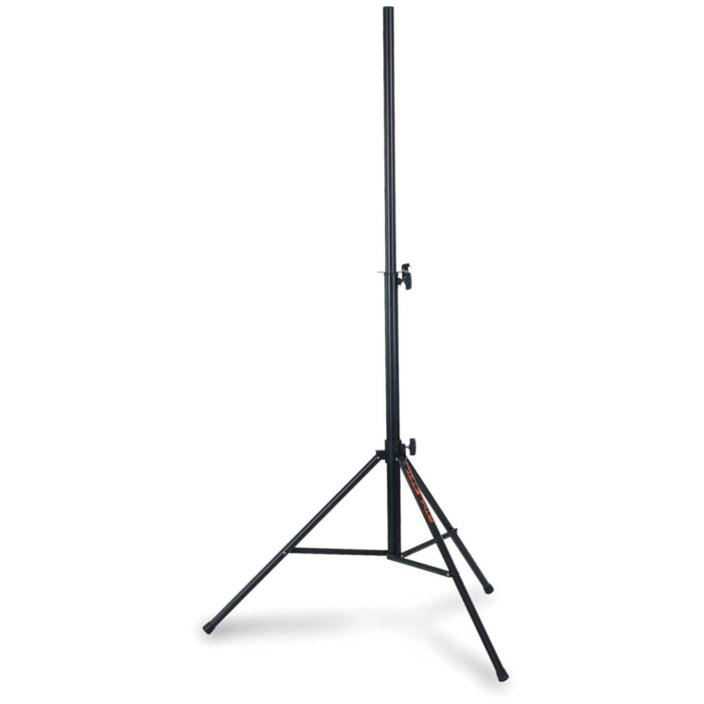 ATHLETIC Speaker Stand in black color with a load capacity of 40kg and adjustable height up to 2 meters.