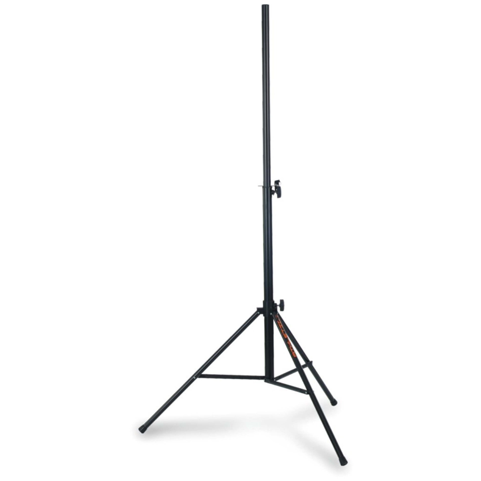 ATHLETIC Speaker Stand in black color with a load capacity of 40kg and adjustable height up to 2 meters.