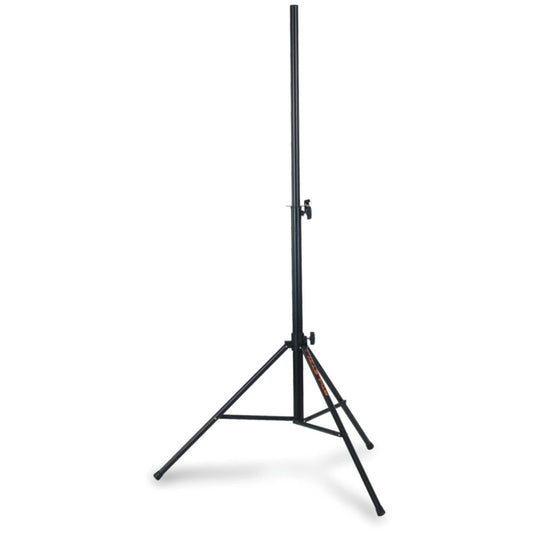 ATHLETIC Speaker Stand in black color with a load capacity of 40kg and adjustable height up to 2 meters.