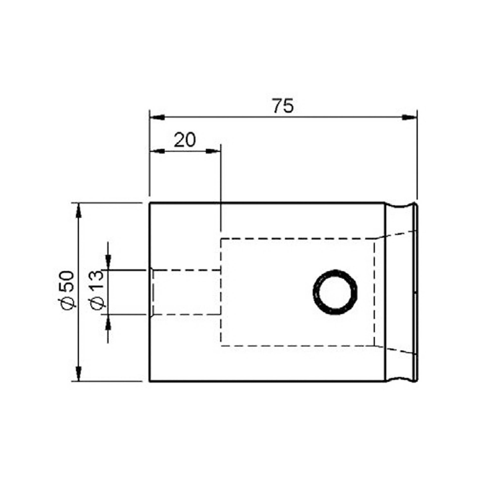 Image of the ALUSTAGE SZ02.06 290 Spacer, a professional stage system accessory designed for enhancing stage setups.