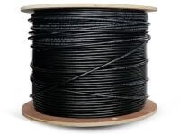 Image of a 500m roll of CAT5e UV shielded solid copper UTP cable.