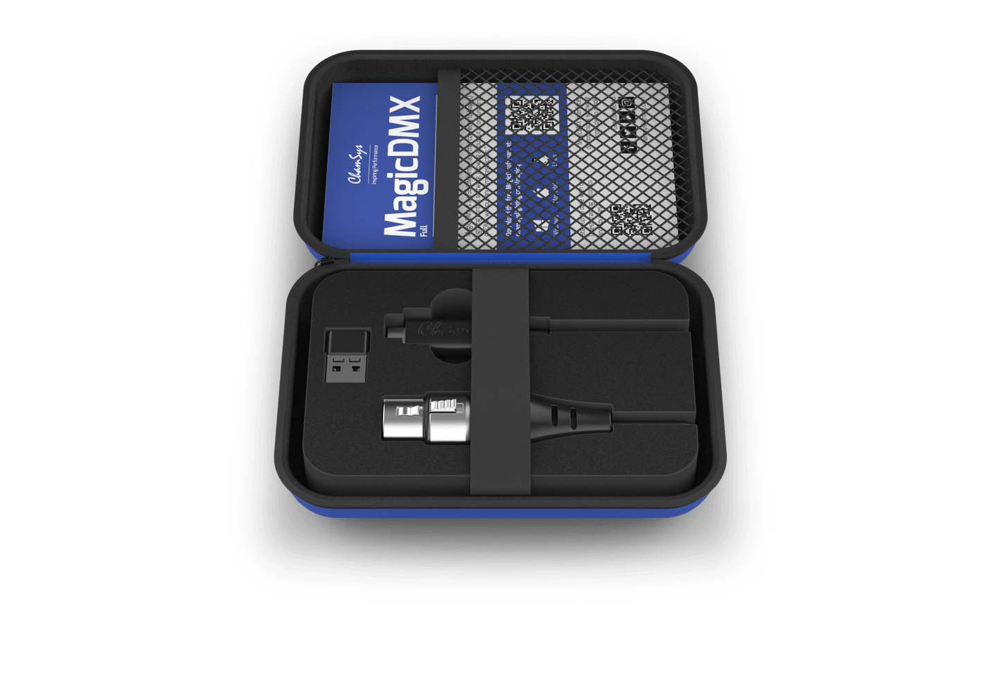 Chamsys MagicDMX Full USB to DMX Interface with RDM Support and Unlimited Output, showing a flat front view.