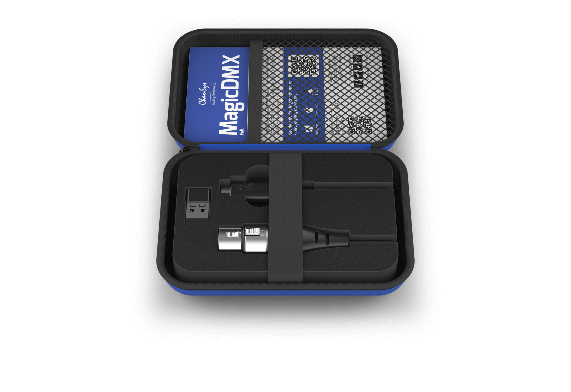 Chamsys MagicDMX Full USB to DMX Interface with RDM Support and Unlimited Output, showing a flat front view.