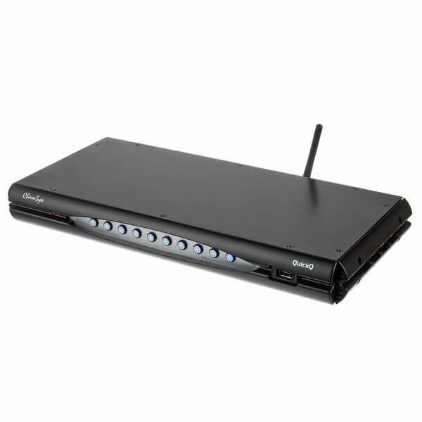 Chamsys QuickQ Rack - A rackmount remote control system featuring 10 playback buttons and supporting 4 universes.