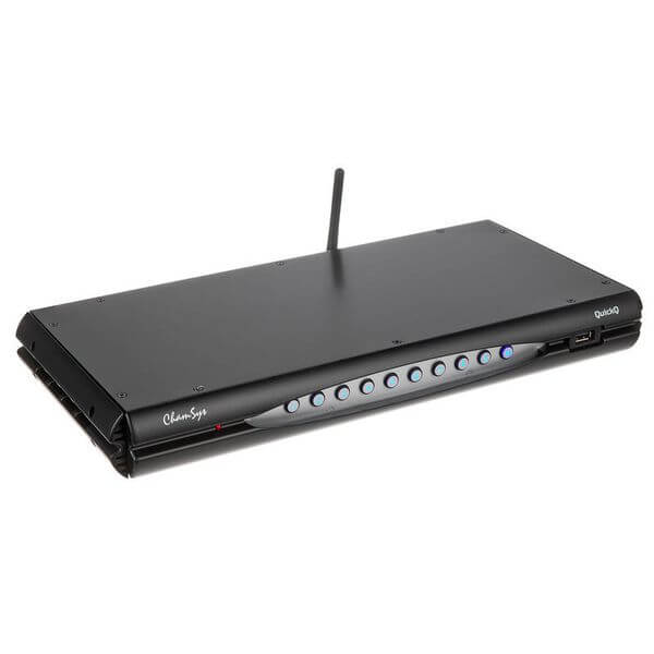 Chamsys QuickQ Rack, a rackmount remote control system featuring 10 playback buttons and supporting 4 universes.