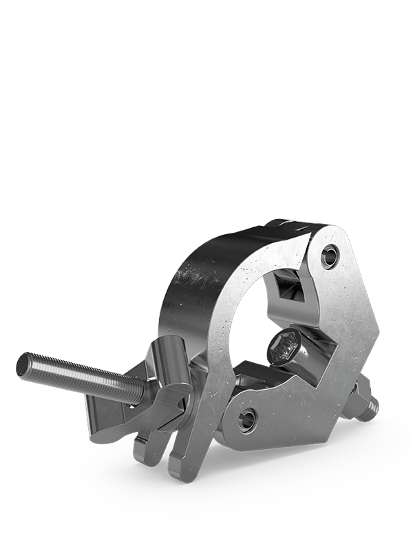 Chauvet DJ CTC-50HCN Heavy-Duty Narrow Half Coupler Clamp designed for 2 inch truss with a maximum load capacity of 750kg.