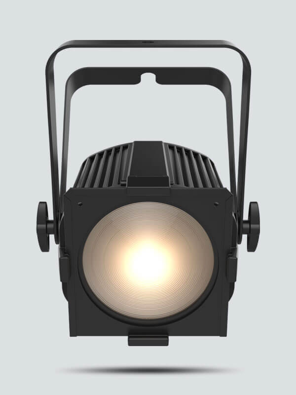 Chauvet DJ EVE P-140VW, a robust variable white LED wash light with silent operation, showcasing its front view.