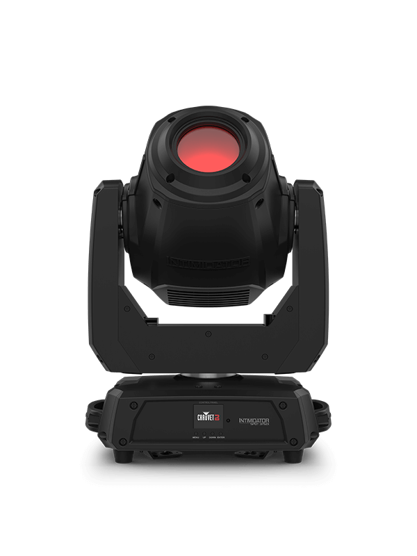 Chauvet DJ Intimidator Spot 375Z X, a 150W LED moving head spot light featuring motorized zoom and dual prisms.