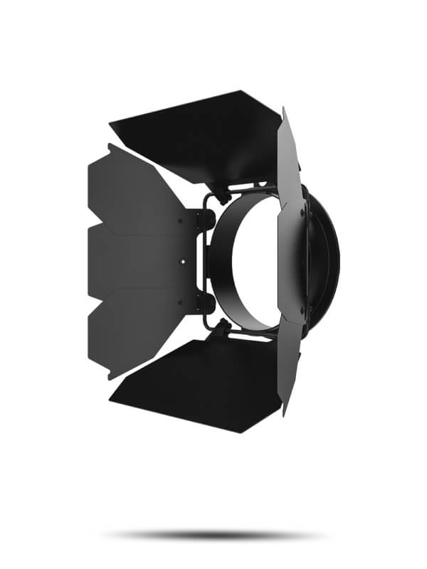 Chauvet DJ Ovation Barndoor accessory for EVE series wash lights, showcasing a 6.25-inch barndoor design.