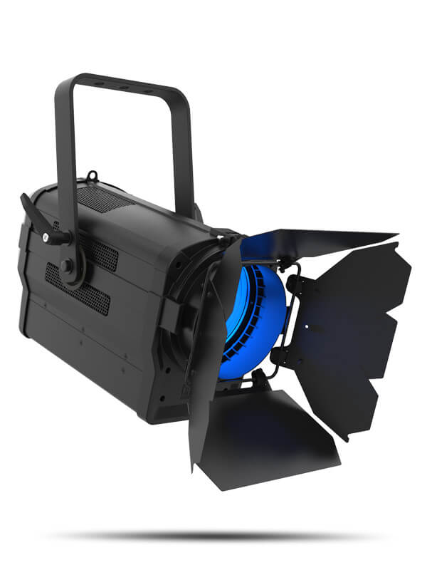 Chauvet DJ Ovation Barndoor accessory mounted on EVE Wash Lights, designed for enhanced lighting control.
