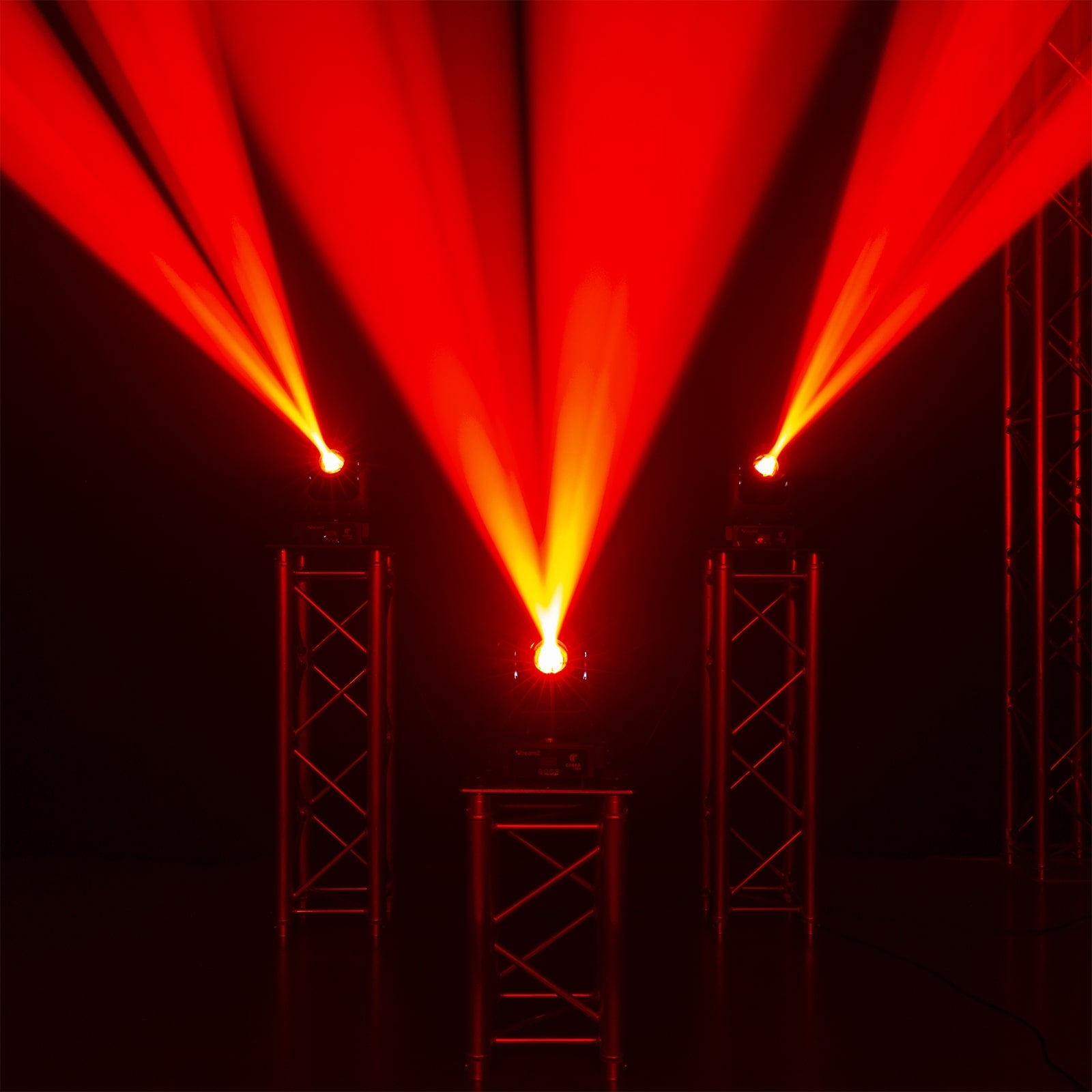 Effects view of the Cobra 100H LED Beam Moving Head - 7 gobos, 7 colors, high-intensity LED, rotatable 6-facet prism 2.