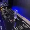 Pioneer Crystal USB 32GB USB 3.0 Flash Drive featuring a blue LED Pioneer DJ logo.