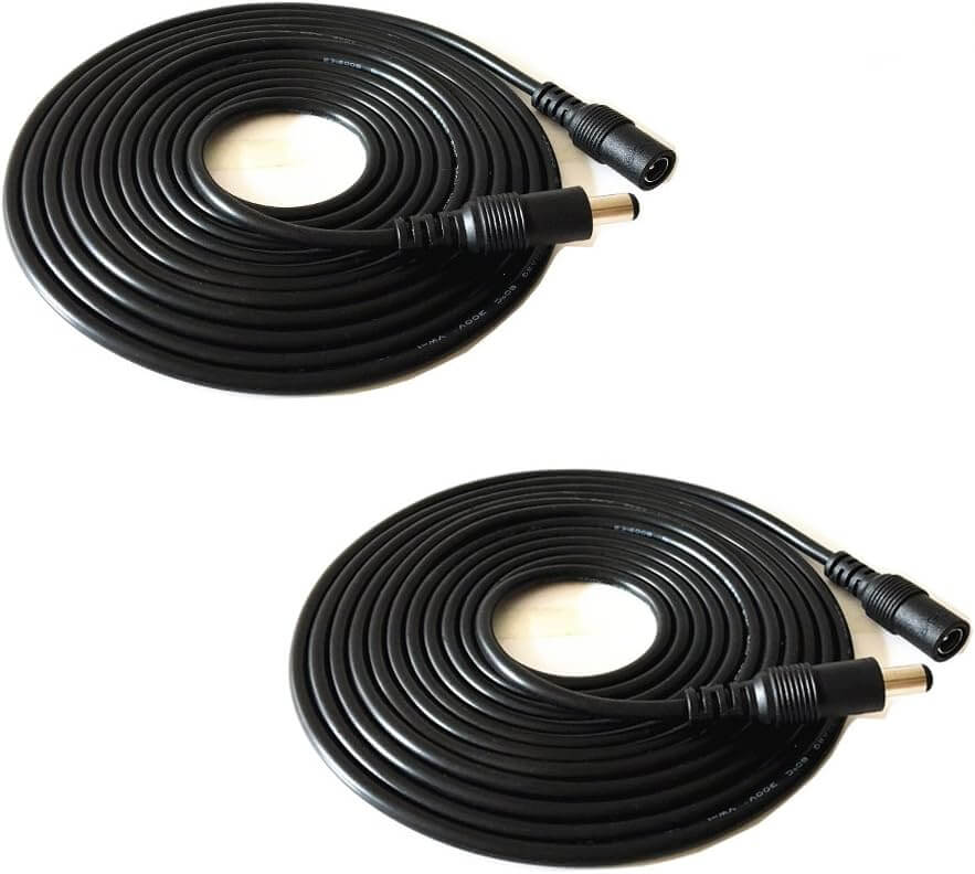 TVA 2.1MM DC Plug Cable with a length of 2.5 meters designed for power adapters.