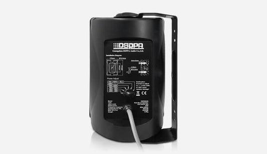 DSPPA DSP-8064B 40W 100V line 2-way ABS cabinet speaker in black color
