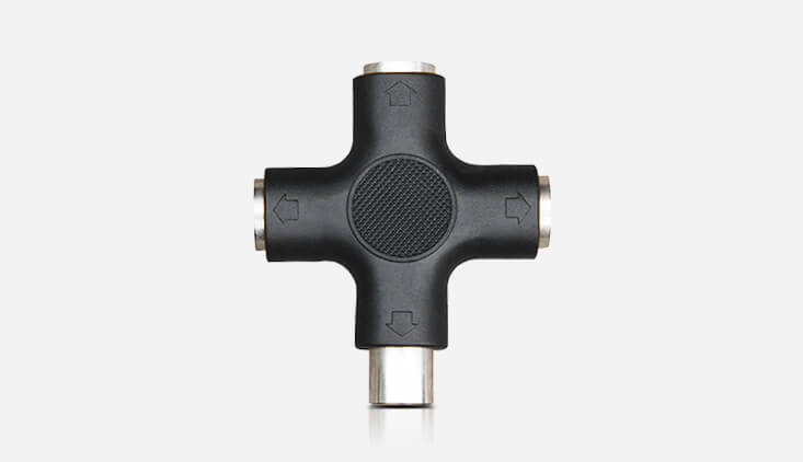 DSPPA D-6269 8-Pin DCN High-Density Aviation Interface designed for conference systems, showcasing its audio-video capabilities.
